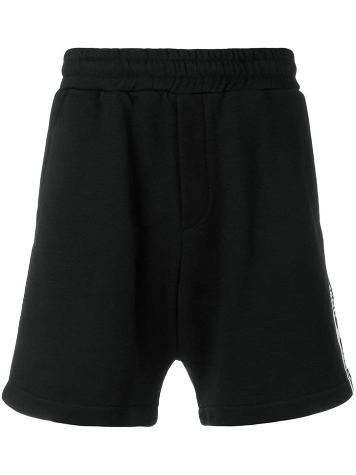 Mcq Alexander Mcqueen Logo Band Shorts - Black
