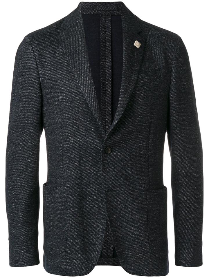 Lardini Patch Pockets Blazer - Blue