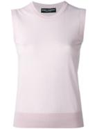 Dolce & Gabbana - Cashmere Tank Top - Women - Cashmere - 42, Pink/purple, Cashmere