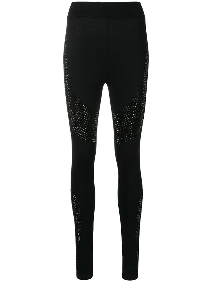 Philipp Plein Embellished Leggings - Black