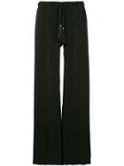 Zeus+dione Patterned Flared Trousers - Black