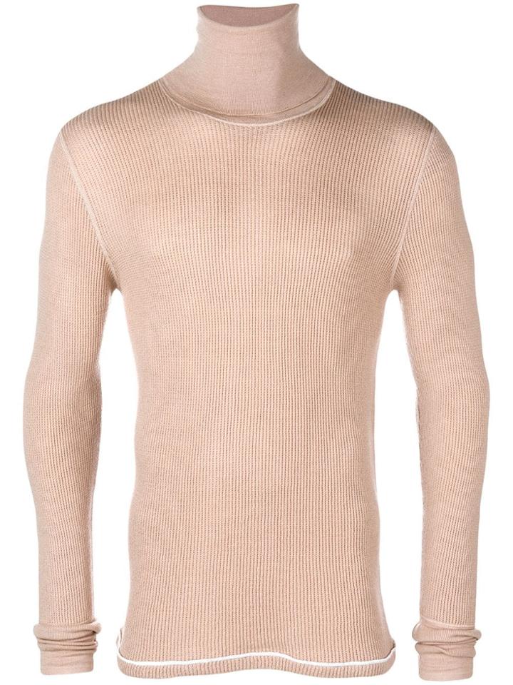 Maison Margiela Roll Neck Sweatshirt - Nude & Neutrals