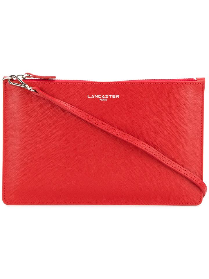 Lancaster Zipped Clutch - Red