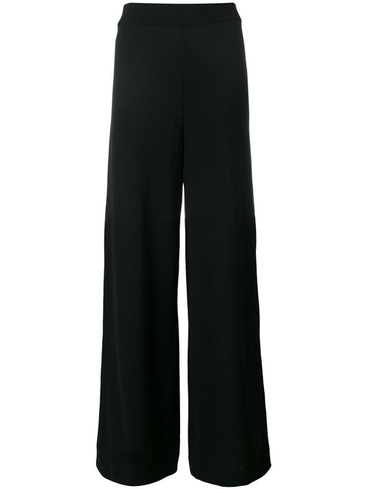 Roberto Collina Classic Palazzo Trousers - Black