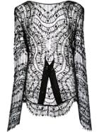 Kiki De Montparnasse Beaded Lace Jacket - Black