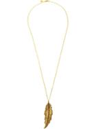 Leivankash Feather Necklace, Women's, Metallic
