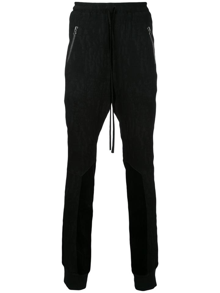 Ex Infinitas Plisse Track Pants - Black