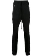 Ex Infinitas Plisse Track Pants - Black