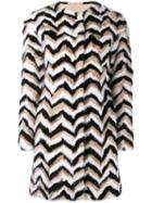 Giambattista Valli Tricolour Fur Coat