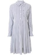 P.a.r.o.s.h. Striped Shirt Dress - White