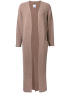 Cityshop Long Cardigan, Women's, Brown, Cotton
