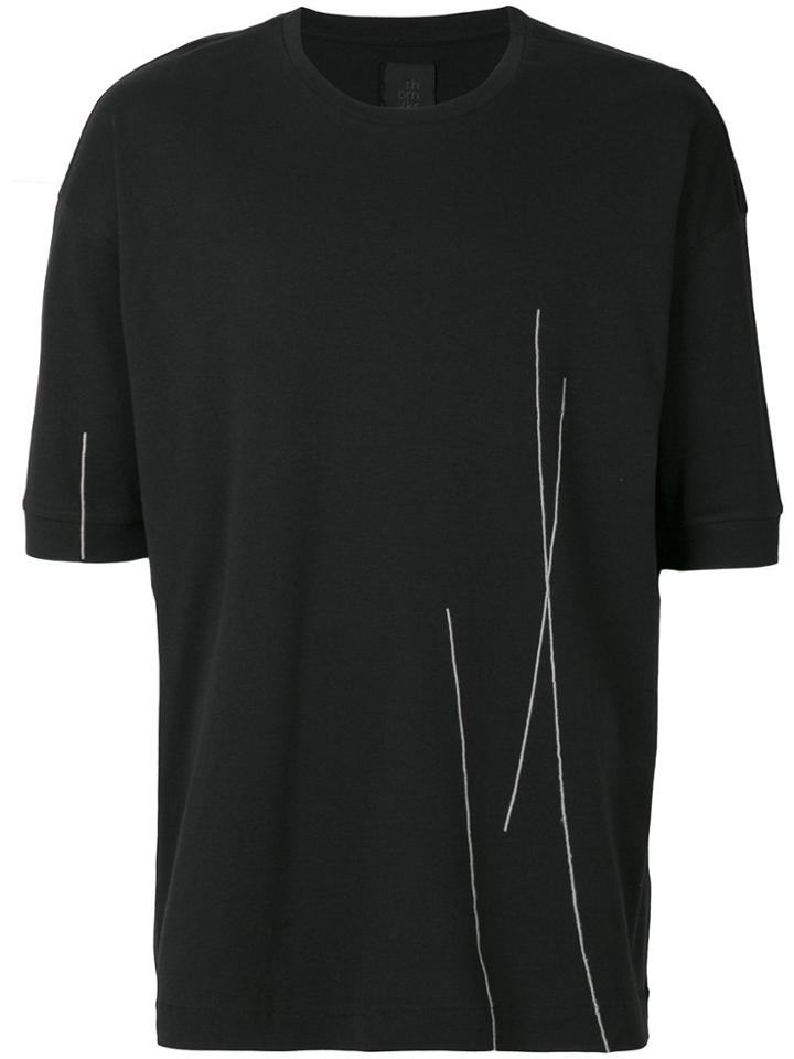 Thom Krom Stitch Detail T-shirt - Black