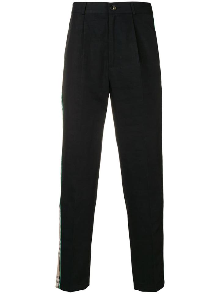 Andrea Crews Plain Chino Trousers - Black