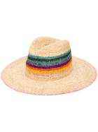 Paul Smith Woven Rainbow Hat - Brown