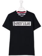 Harmont & Blaine Junior Teen Logo Print T-shirt - Blue
