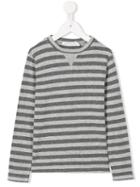 Opililai Striped T-shirt, Boy's, Size: 10 Yrs, Grey