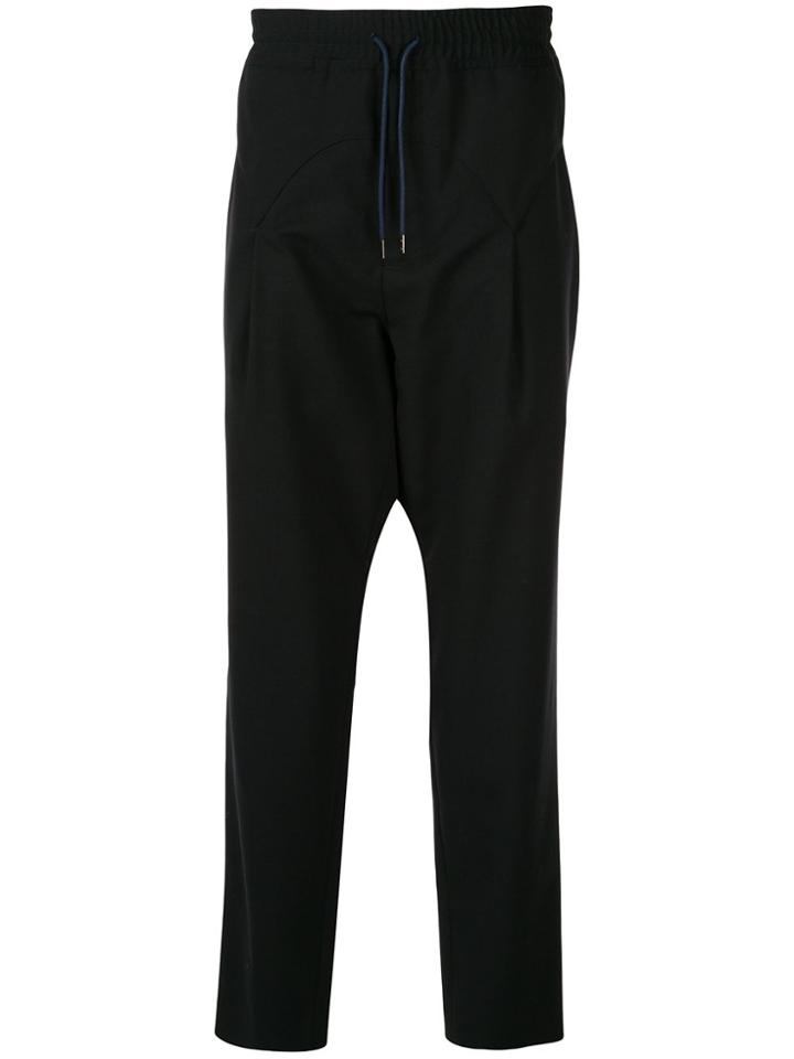Yoshiokubo Dropped Crotch Trousers - Blue
