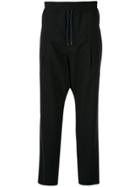 Yoshiokubo Dropped Crotch Trousers - Blue