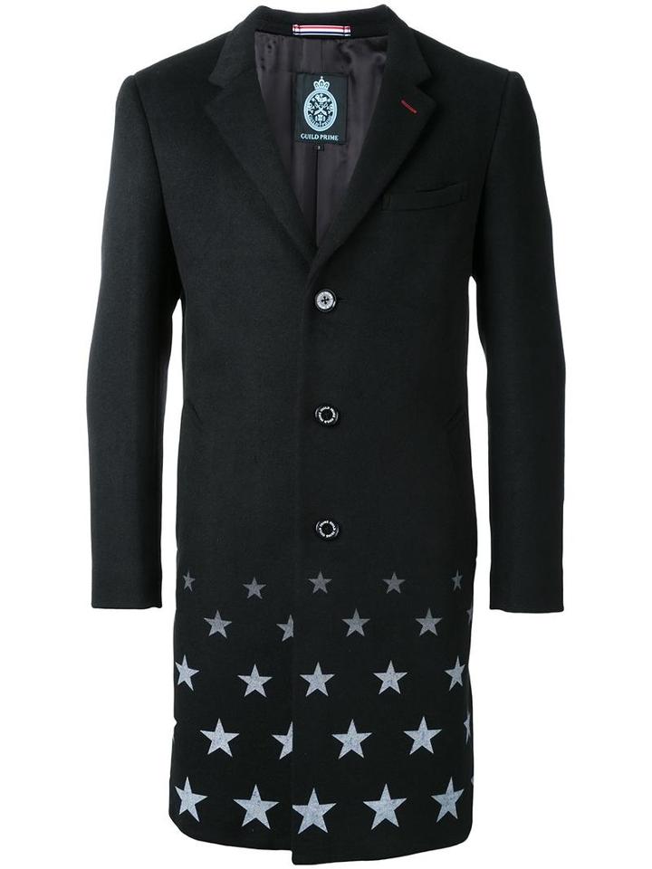 Guild Prime Dégradé Stars Mid Coat, Men's, Size: 3, Black, Polyester/wool