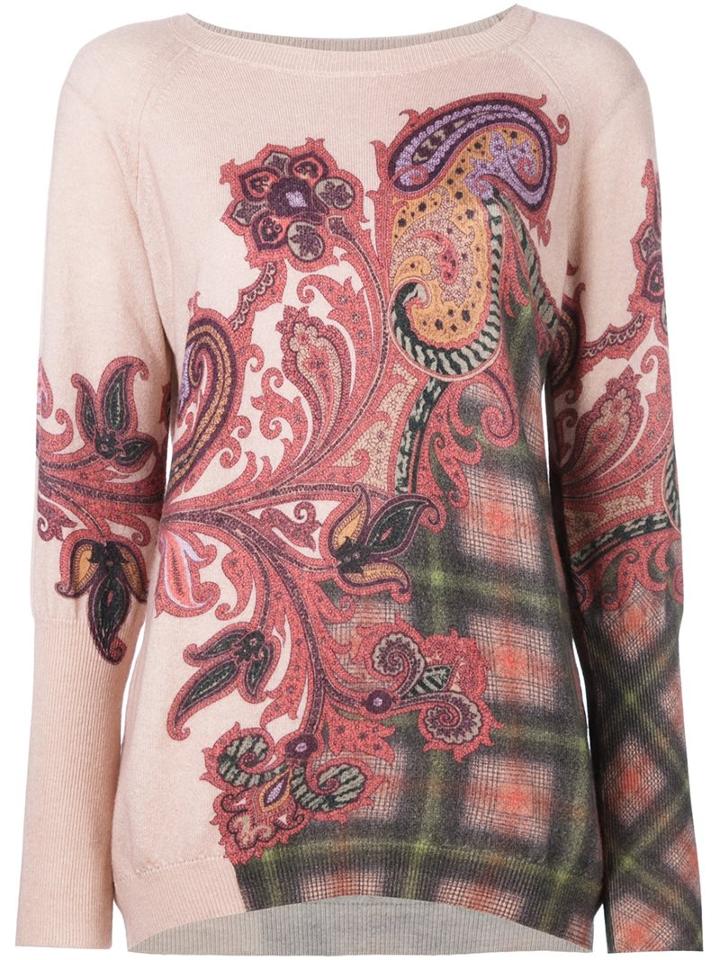 Etro Paisley Print Jumper, Women's, Size: 38, Pink/purple, Cashmere/wool