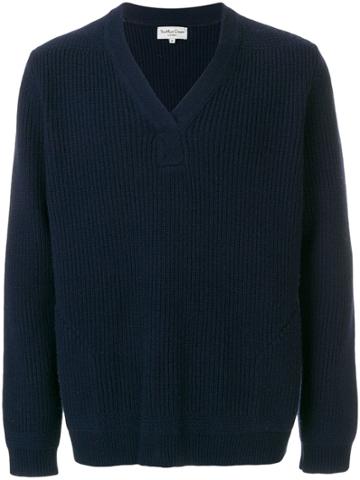 Ymc V-neck Jumper - Blue