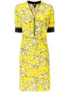 Rag & Bone Floral Print Zip Front Dress - Yellow & Orange