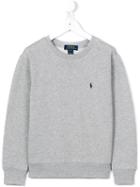 Ralph Lauren Kids Logo Sweatshirt, Boy's, Size: 6 Yrs, Grey
