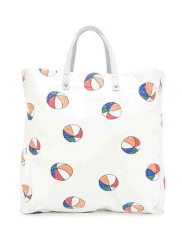 Bobo Choses Printed Beach Bag, White