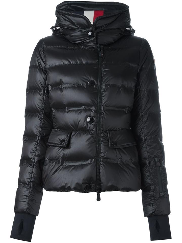 Moncler Grenoble High Neck Jacket, Women's, Size: 0, Black, Polyamide/feather Down/polyester