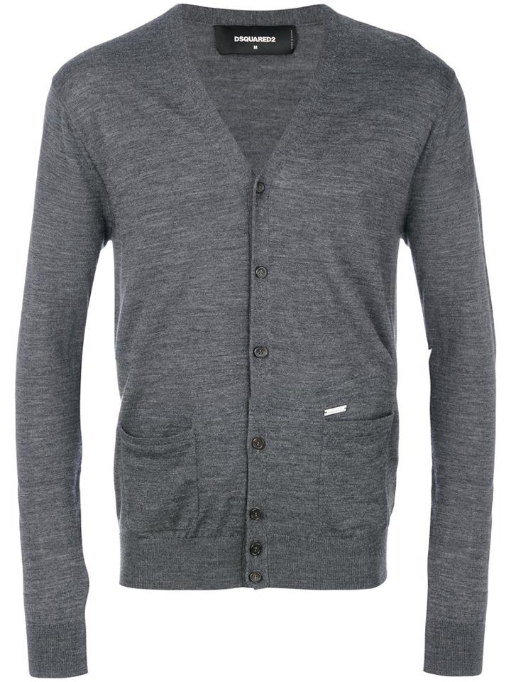 Dsquared2 - Classic Cardigan - Men - Wool - Xxl, Grey, Wool
