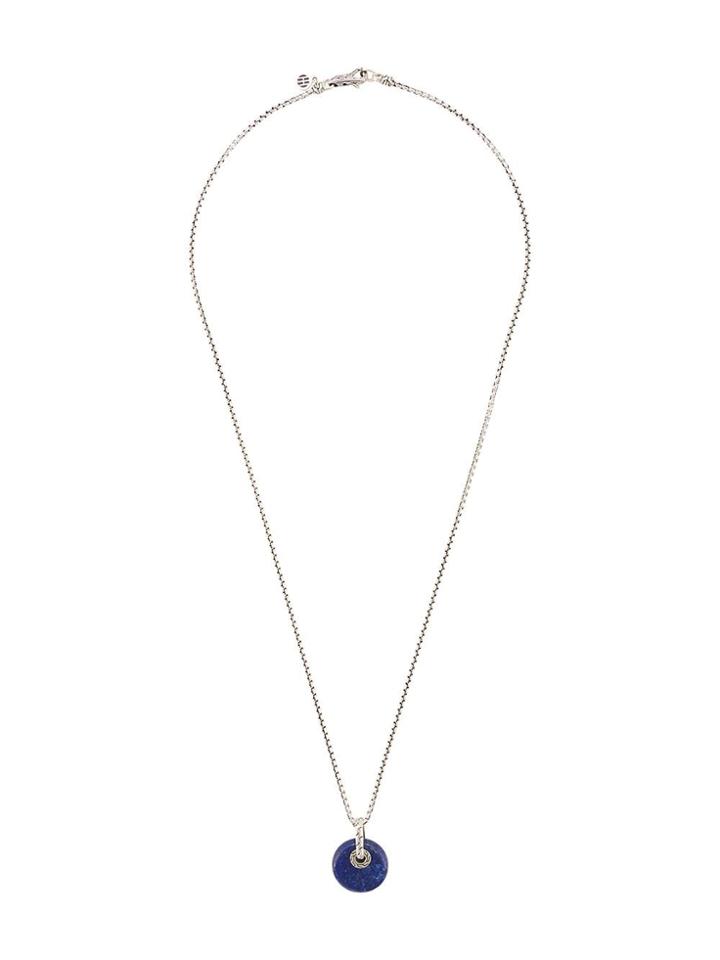 John Hardy Classic Chain Lapis Lazuli Pendant Necklace - Metallic