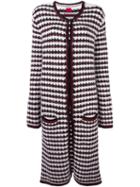 Moncler Gamme Rouge Woven Long Cardi-coat, Women's, Size: 44, Red, Polyamide/mohair/wool