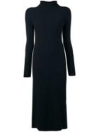 's Max Mara Turtle Neck Knitted Dress - Blue