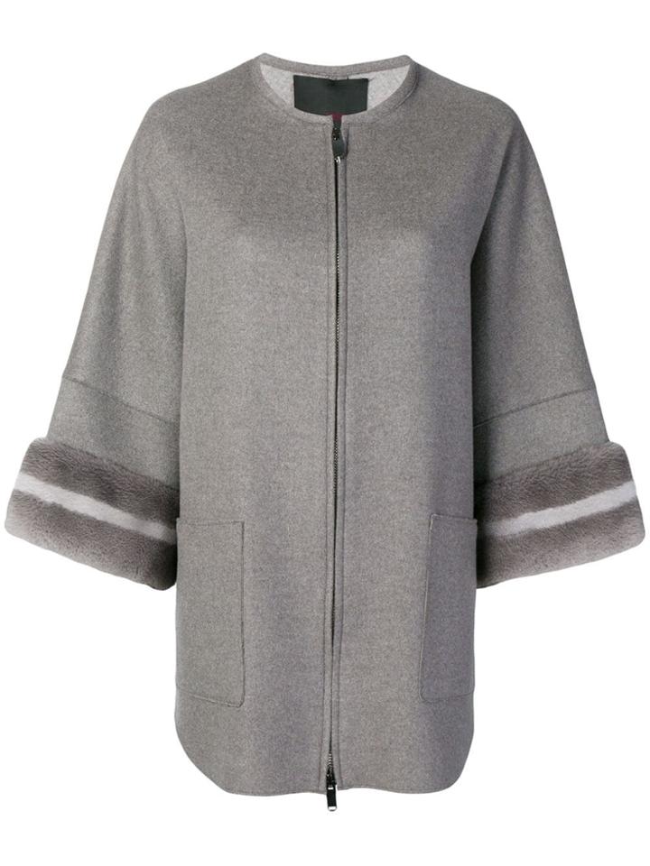 Liska A-line Style Cardigan - Grey