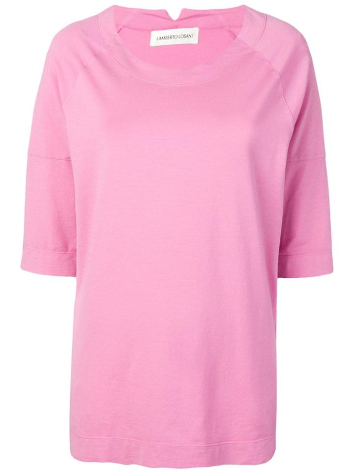 Lamberto Losani Three Quarter Sleeve Blouse - Pink