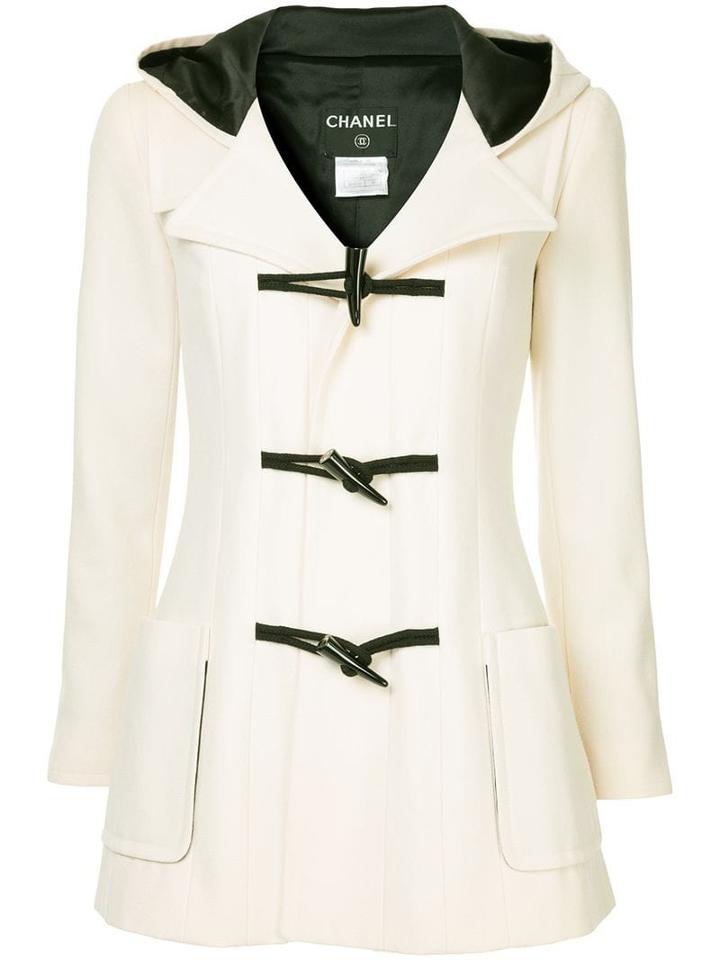 Chanel Pre-owned Duffle Coat - White