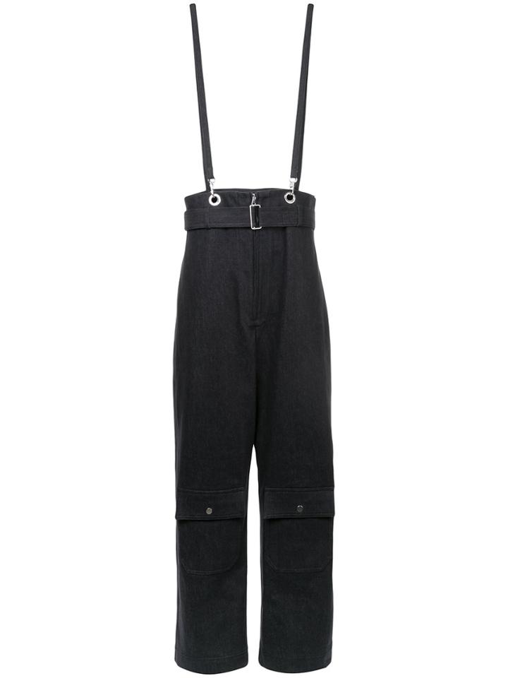 Philosophy Di Lorenzo Serafini High Waisted Contrast Stitch Trousers -