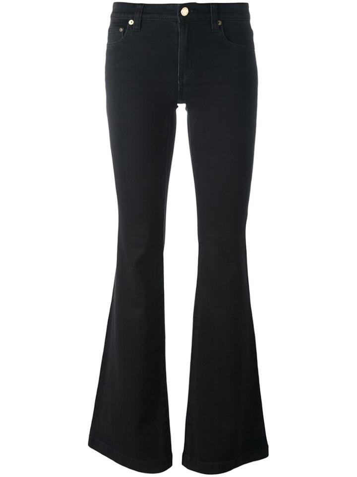 Michael Michael Kors Mid-rise Flared Jeans - Black
