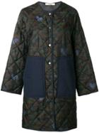 Odeeh Quilted Coat - Green