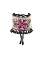 Etro Embellished Beaded Cuff - Pink