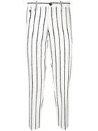 Education From Young Machines Patterned Chinos - White