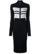 Diesel Zipped Knit Dress, Women's, Size: Small, Black, Cotton/nylon/spandex/elastane/wool