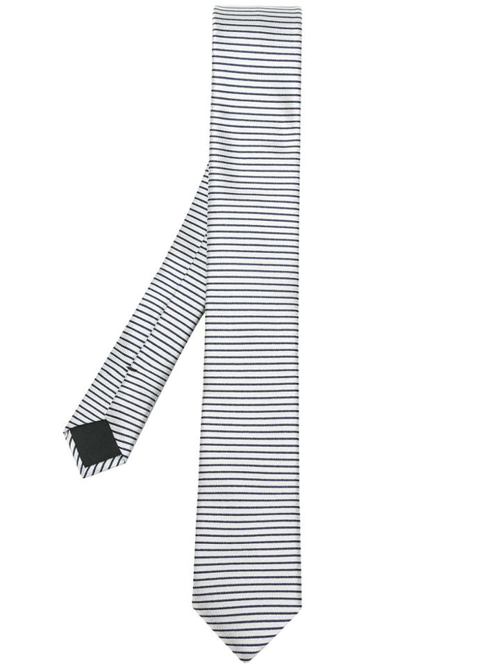 Boss Hugo Boss Striped Tie - White