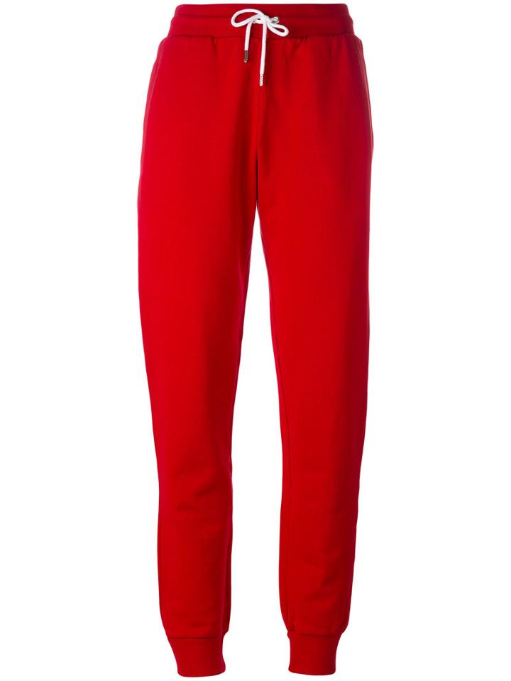 Maison Kitsuné Cuffed Joggers, Women's, Size: Small, Red, Cotton