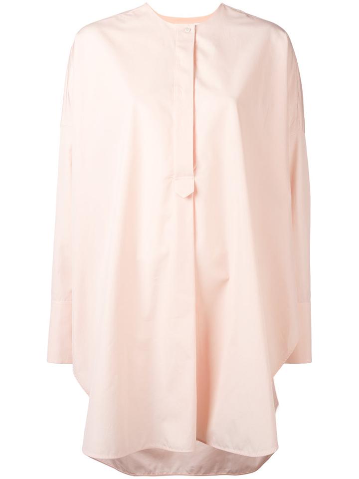 Jil Sander Long Tunic Shirt, Size: 34, Nude/neutrals, Cotton