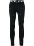 Filles A Papa Cameron Embellished Slim Jeans - Black