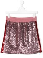 Alberta Ferretti Kids Teen Sequinned Mini Skirt - Pink