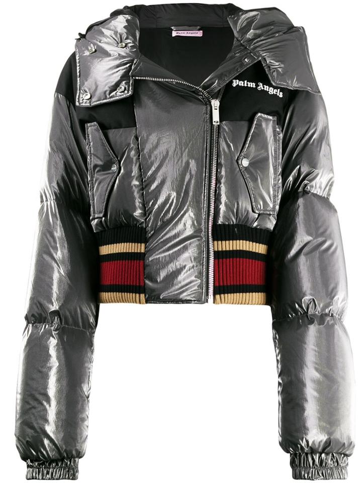 Palm Angels Padded Down Jacket - Grey