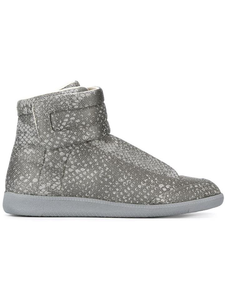 Maison Margiela Future Hi-top Sneakers, Men's, Size: 41, Grey, Polyester/rubber