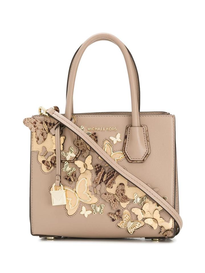 Michael Michael Kors Mercer Accordion Tote Bag - Neutrals